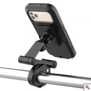 Αδιάβροχη Μαγνητική Βάση Στήριξης 360º Smartphone για Μοτοσυκλέτες - Ποδήλατα 4,8″ εως 5.5″ Μαύρο