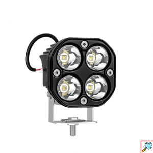 Σετ Αδιάβροχα Προβολάκια LED 9000lm Ομίχλης 80W Ψυχρού Λευκού Φωτισμού 6000K Αυτοκινήτου, Μηχανής 12V & 24V IP67 Σετ 2 Κομμάτια & Διακόπτης ON / OFF
