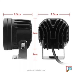 Σετ Αδιάβροχα Προβολάκια LED 9000lm Ομίχλης 80W Ψυχρού Λευκού Φωτισμού 6000K Αυτοκινήτου, Μηχανής 12V & 24V IP67 Σετ 2 Κομμάτια & Διακόπτης ON / OFF