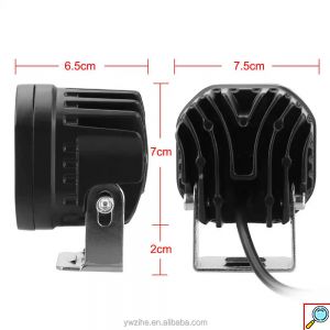 Αδιάβροχα Προβολάκια Amber LED Ομίχλης 40W Θερμού Φωτισμού 3500K Αυτοκινήτου, Μηχανής 12V & 24V 4500 Lumens IP67 Σετ 2 Κομμάτια & Διακόπτης ON / OFF