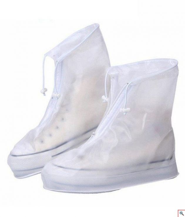 Προστατευτικά Αδιάβροχα & Αντιολισθητικά Καλύμματα Παπουτσιών από Καουτσούκ με Φερμουάρ - Waterproof Shoe Cover