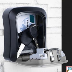 Heavy Duty Κλειδοθήκη Μεταλλική με Συνδυασμό 4 Ψηφίων Επιτοίχια Αδιάβροχη - Airbnb Key Safe Box