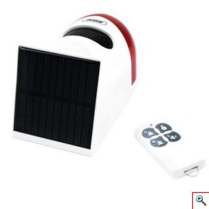 Andowl® Επιτοίχιος Ηλιακός Συναγερμός Εξωτερικού Χώρου με Ανιχνευτή Κίνησης & Τηλεχειρισμό Λευκός Q-BJ200