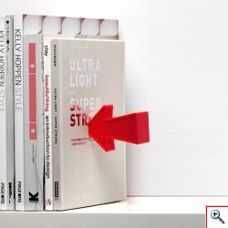 Διακοσμητικός Βιβλιοστάτης σε Σχήμα Βελάκια - 2 Magnetic Arrow Bookends