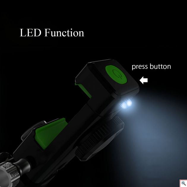 Action Βάση Κινητού με Φωτισμό LED & Πυξίδα για Μηχανή, Ποδήλατο