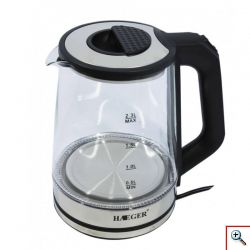 Ηλεκτρικός Διάφανος Βραστήρας με LED - Haeger HG-7846 Electric Kettle 2.3lt