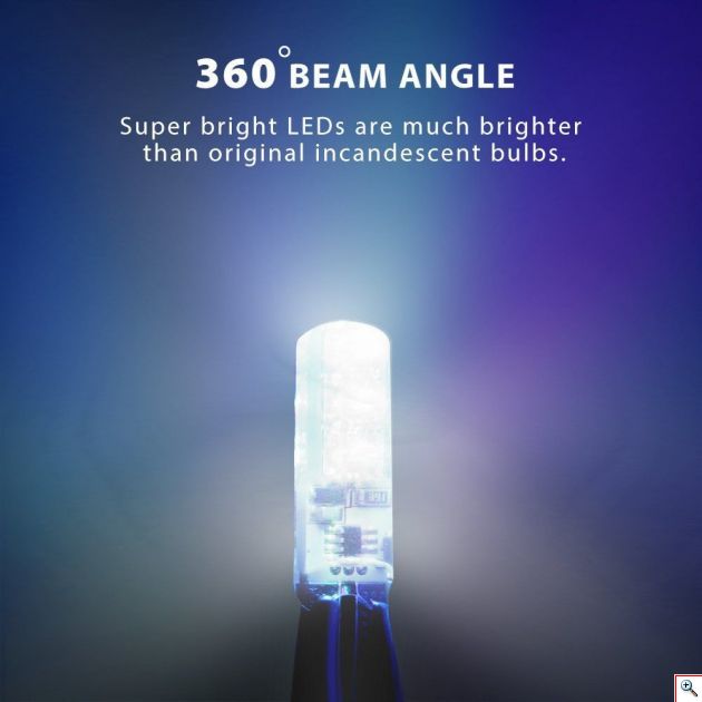 RGB Led Αυτοκινήτου 6x SMD LED CAN BUS 360° με Τηλεχειριστήριο - 2 τεμάχια