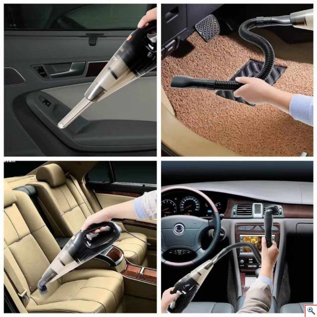 Ισχυρότατο Μεγάλο Σκουπάκι Αυτοκινήτου 12V με Μακρύ Σωλήνα, Βουρτσάκι & Θήκη Μεταφοράς - High-Power Car Vacuum Cleaner