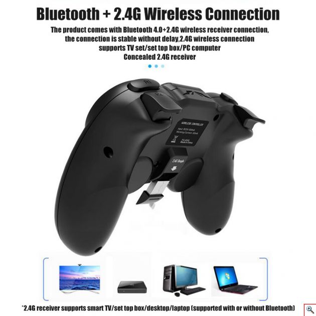 Ασύρματο Τηλεχειριστήριο Παιχνιδιών iPega® Bluetooth Gamepad για PC Υπολογιστή & Κινητά Ios & Android - Τηλεχειριστήριο Κινητών για Gaming