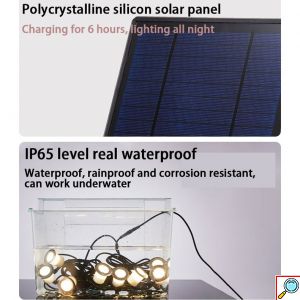 Έξυπνα Ηλιακά Διακοσμητικά LED RGB Λαμπιόνα Bluetooth με Βάση για το Χώμα & App Εφαρμογή Κινητού 8τμχ - Ασημί