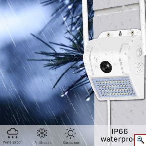 Αδιάβροχη WiFi IP Κάμερα 1080p & Φωτιστικό LED με Ανίχνευση Κίνησης Επιτοίχιο JORTAN 8168 Εξωτερικού Χώρου