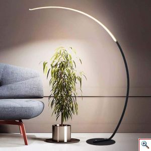 Minimal Φωτιστικό Δαπέδου Luna με LED 165x32x120cm με Μοντέρνο Σχεδιασμό
