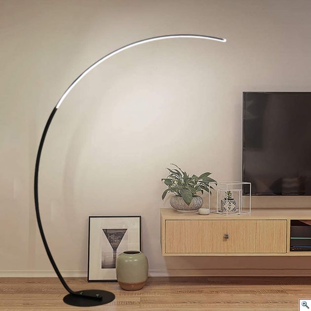 Minimal Φωτιστικό Δαπέδου Luna με LED 165x32x120cm με Μοντέρνο Σχεδιασμό