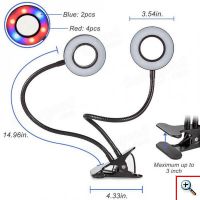 Διπλό LED Φωτιστικό για Ανάπτυξη Φυτών με Κλιπ & Εύκαμπτο Βραχίονα με USB Θερμοκηπίου - Double LED Plant Grow Light
