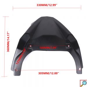 Mυτάκι - Επέκταση Ρύγχους για Μηχανή Yamaha MT-09 Tracer 2015-2017 FJ-09 MT09 FJ09 Μαύρο Ματ - Front Hugger Wheel Fender Cover Beak Nose Cone 