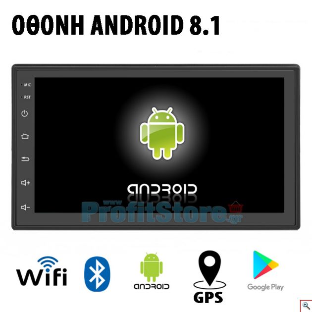 Android Multimedia Ηχοσύστημα με App Store, GPS, Wifi, Bluetooth Handsfree με Οθόνη Αφής 1080p 7
