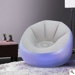 LED Φουσκωτή Πολυθρόνα BestWay με 7 Χρώματα Φωτισμού 102x97x71 cm
