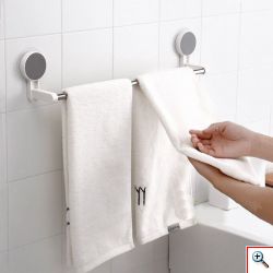 Πετσετοκρεμάστρα - Ράβδος με Βεντούζες για Μπάνιο & Κουζίνα JS185015