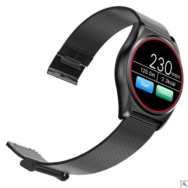 Αδιάβροχο Smart Watch & Fitness Tracker Ρολόι NewWear® Handsfree με Παλμογράφο, Μέτρηση Βημάτων & Ύπνου, Μαγνητική Φόρτιση & Ειδοποιήσεις Κινητού με Ελληνικά