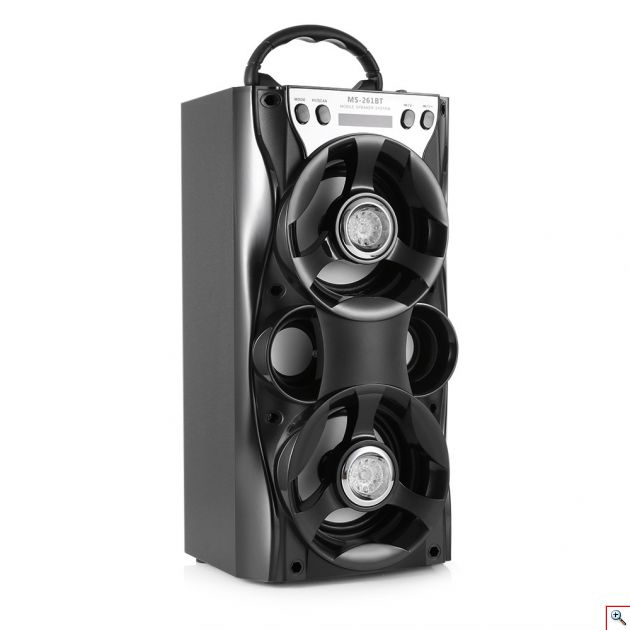 Ηχοσύστημα Bluetooth με LED Φωτισμό 12W USB/SD/AUX/FM & Οθόνη LED Multimedia Player MS-26XΒΤ