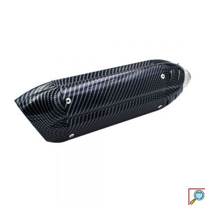 Carbon Τελικό Εξάτμισης Μηχανής με Βαθύ Ήχο 39cm - Φ 37-50mm 250cc - 1000cc
