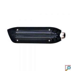 Carbon Τελικό Εξάτμισης Μηχανής με Βαθύ Ήχο 39cm - Φ 37-50mm 250cc - 1000cc