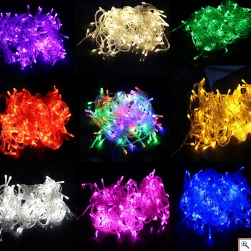 Λαμπάκια 100LED με Διάφανο Καλώδιο