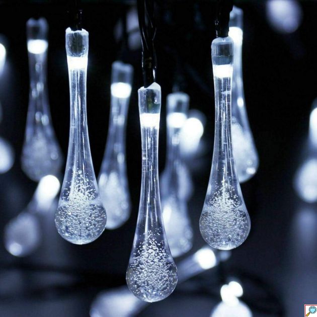 10m Χριστουγεννιάτικη Γιρλάντα με 100 LED Σταλακτίτες Ψυχρού Λευκού Φωτισμού - Εσωτερικού & Εξωτερικού Χώρου - AIGOSTAR