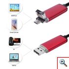 USB Android Ενδοσκοπική Αδιάβροχη Κάμερα Μικροσκόπιο 6x LED για Κινητά Τηλέφωνα OTG 10m