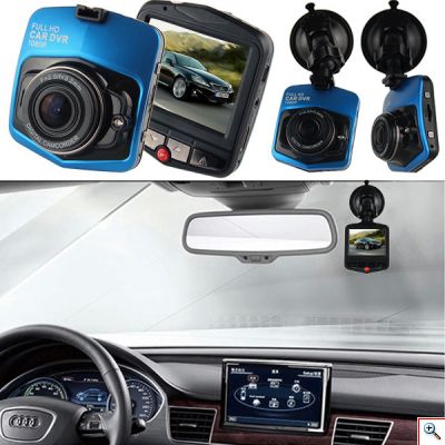 Αυτόνομη HD Κάμερα Καταγραφικό Αυτοκινήτου με Oθόνη 2,7'' Φακό 170ᵒ & Ανίχνευση Κίνησης