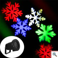 Νυχτερινός Διακοσμητικός Χριστουγεννιάτικος Φωτισμός - Projector Snowflake SN-11468