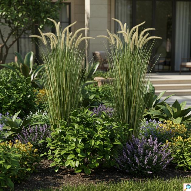 120cm Τεχνητό Διακοσμητικό Φυτό Pampas Grass σε Γλάστρα