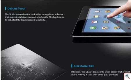 Προστατευτικό τζαμάκι για οθόνες - iPad Air/Air 2 - Tempered Glass