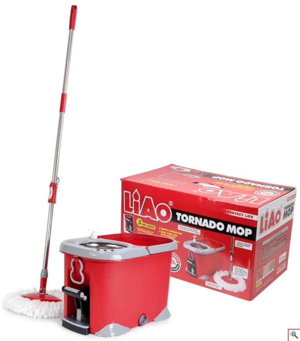 Liao Tornado Mop Σφουγγαρίστρα με Μηχανισμό Αυτόματης Περιστροφής