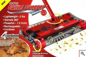 Πρωτοποριακή Επαναφορτιζόμενη Σκούπα Swivel Sweeper G3