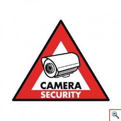 Αυτοκόλλητο CAMERA SECURITY 123x148mm KONIG- SAS-ST-CS