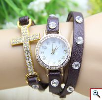 ΓΥΝΑΙΚΕΙΟ ΔΕΡΜΑΤΙΝΟ ΡΟΛΟΙ CROSS