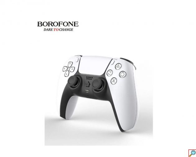Ασύρματο Χειριστήριο για Κονσόλα PS4 σε Λευκό με Μαύρο Χρώμα Wireless P-5 BOROFONE