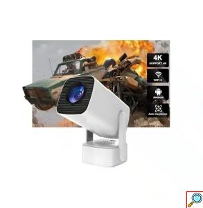 Φορητός Προτζέκτορας - Mini Projector με Ανάλυση Ultra 4K και WiFi σε Λευκό 
