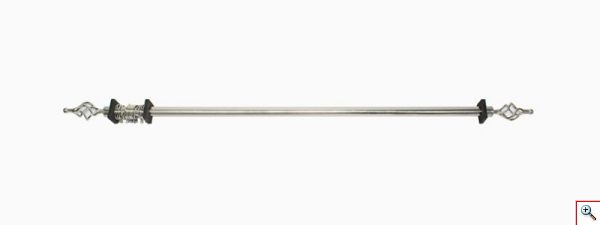 Μεταλλικό Πτυσσόμενο Heavy Duty Κουρτινόξυλο 120-210cm
