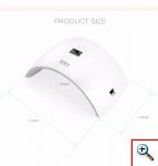 Αυτόματο Ψηφιακό Φουρνάκι Νυχιών UV LED 24/48W SUN Q5s για ημιμόνιμο μανικιούρ - πεντικιούρ με Οθόνη 