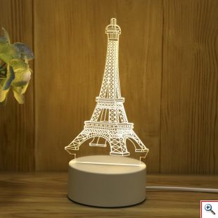 Διακοσμητικό Τρισδιάστατο LED USB Φωτιστικό Eiffel Tower - 3D Desk Lamp