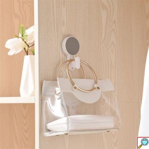 Μονό Αυτοκόλλητο Άγκιστρο Μπάνιου - Επιτοίχια Κρεμάστρα Γκρι