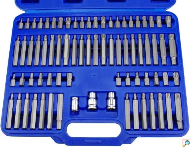 Σετ Μύτες Εργαλείων 75 Τεμ. Ribe, XZN, Torx, Security Torx & Allen - 30/75mm με Αντάπτορες 3/8
