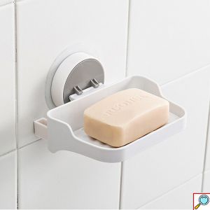 Επιτοίχιο Αυτοκόλλητο Ραφάκι για Σαπούνια Νιπτήρα Μπάνιου - Σαπουνοθήκη Πλαστική