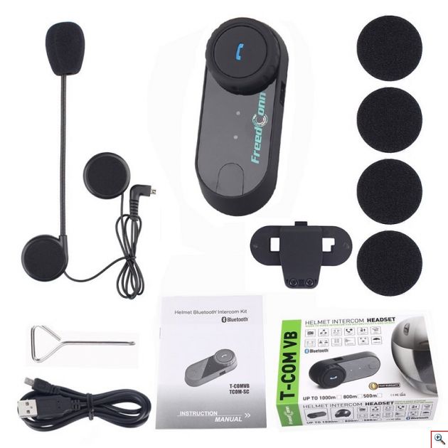 Ενδοεπικοινωνία Bluetooth Κράνους Μηχανής - FreedConn T-Com Vb