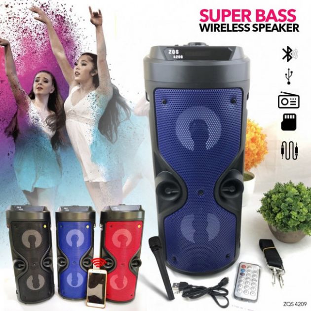 Ασύρματο Ηχοσύστημα Bluetooth με LED Φωτισμό USB/SD/AUX/FM Radio & Mic Karaoke - Ηχείο Multimedia Player με Τηλεχειριστήριο Ασύρματο Ηχοσύστημα Bluetooth με LED Φωτισμό USB/SD/AUX/FM Radio & Mic Karaoke - Ηχείο Multimedia Player με Τηλεχειριστήριο