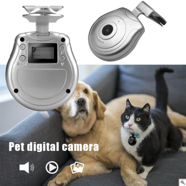 Κάμερα Κατοικίδιων με Κολάρο με Οθόνη LCD - Pet Camera Παρακολούθησης