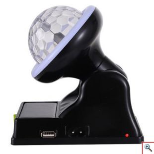 Επαναφορτιζόμενο Ηλιακό LED Effect Φωτορυθμικό - DJ Crystal Ball Multifunctional Table Lamp 