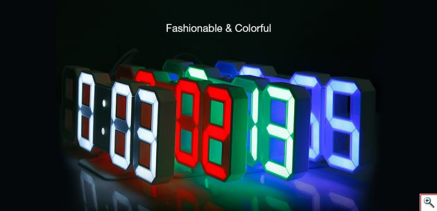 Επιτραπεζιο Ρολόι & Ξυπνητήρι LED - Mini Clock